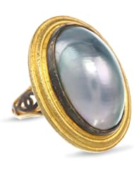Azaara Gray Mother-Of-Pearl Ring