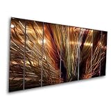 Large Abstract Metal Wall Art "ZION" by Artist Ash Carl ~ ASH CARL