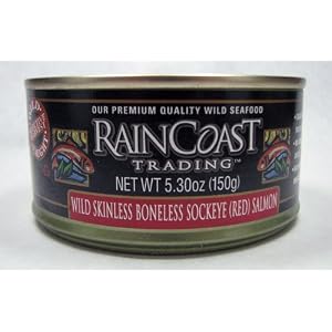Raincoast Trading Wild Skinless Boneless Red Sockeye Salmon 5.3 oz.