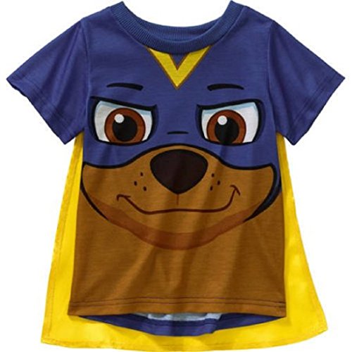 Paw Patrol Toddler Boys' Caped Graphic Tee Shirt, Dazzling Blue