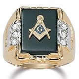 Men's Masonic Onyx Ring