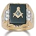 Men's Masonic Onyx Ring