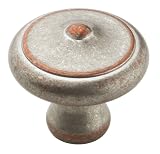 Amerock BP24019-WNC Galleria Signature Knob, 40 mm Diameter, Weathred Nickel Copper