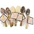 6 Chocolate Belgian Chocolate Spoons: Luxury Chocolate Stirring spoons for Coffee, tea or milk!