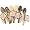 6 Chocolate Belgian Chocolate Spoons: Luxury Chocolate Stirring spoons for Coffee, tea or milk!, Mixed