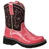 ARIAT FatBaby ProBaby Western Cowboy Boots 11 True to size Pink Chocolate Patent Womens by Ariat