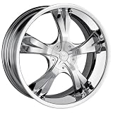 17x7 Mazzi Blade (370) (Chrome) Wheels Rims 5x108 114.3 (370C-7714) by Mazzi