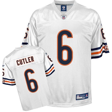 Youth Chicago Bears #6 Jay Cutler Road Replica Jersey - M 10-12