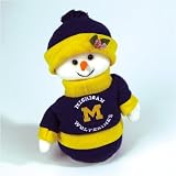Michigan Wolverines NCAA Animated Dancing Snowman (9)