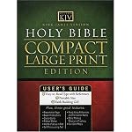 King James Compact Large Print Bible book cover