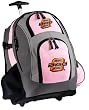 OSU Oklahoma State Rolling Backpack Deluxe Pink OSU Cowboys - Backpacks Bags with Wheels or School Trolley Carry-On Bags - Unique Wheeled Gifts for Girls Ladies- CUTE!