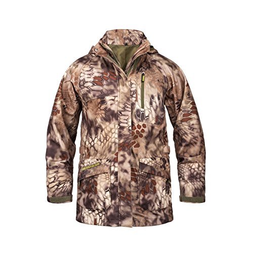 KODA Adventure Gear Youth Waterproof Hard Shell Jacket (Kryptek Highlander, Large (Youth 14/18))
