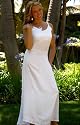 LINED LONG WHITE SUMMER DRESS