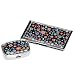Black Flower Collection: Pill Box & Business Card Case
