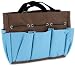 Allary Project Tote 9-1/2-Inch-by-8-1/2-Inch-by-5-Inch, Blue/Chocolate