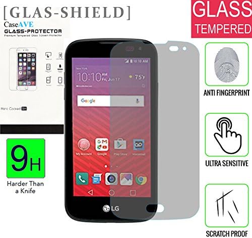 [LG X Power K6P] Temper Glass [9H] HD Clear Clarity and Touchscreen .03mm Tempered Glass Protector [GLAS SHIELD] [LIFETIME WARRANTY] LG X Power K6P