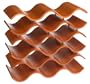 Oenophilia Bali 15-Bottle Wine Rack, Spiced Pumpkin