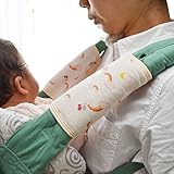 【日本製】よだれカバー2枚組 レインボー かわいい赤ちゃんも喜ぶ肌に優しい 安心 だっこひも(レッド)