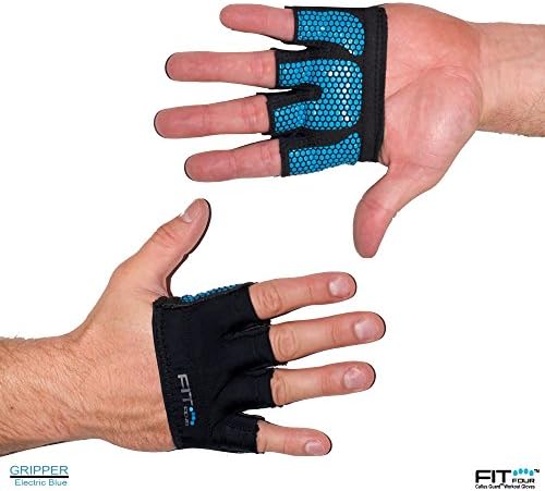 The Gripper Glove | Callus Guard Workout Gloves by Fit Four for Weightlifting & Cross Training Athletes - Enhanced Silicone Grip Palm