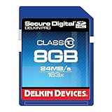 Delkin 8 GB Secure Digital (SD) PRO Class 10 163X Memory Card DDSDPRO3-8GB