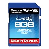 Delkin 8 GB Secure Digital (SD) PRO Class 10 163X Memory Card DDSDPRO3-8GB