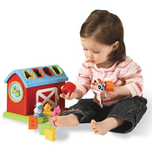 Childrens Toyshop  Toys : Infantino Barn Shape Sorter