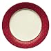 Caspari Set of 2 Dots Paper Dinner Plate Package, Red and Green