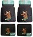 Scooby Doo Movie - 4pc Front & Rear Car Truck SUV Floor Mats w/ bonus license plate