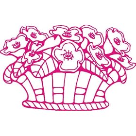 stickers muraux autocollants d93 Fleur sur libellule perch�s de lavande 160x101 cm - rose