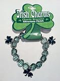 Irish Charms Charm Bracelet - All Shamrocks (Large Beads)