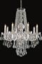 Swarovski Spectra Crystal Chandelier I 31"hx26"w Polished Brass