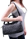 BETSEY JOHNSON Super Stars Satchel Leather Womens Handbag