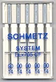 Schmetz Elna Serger Chrome Needles Sz90/14 5 pk