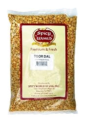 Spicy World Toor Dal Plain, 64-Ounce Pouches (Pack of 4)