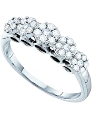 0.52CT-DIAMOND FLOWER RINIG