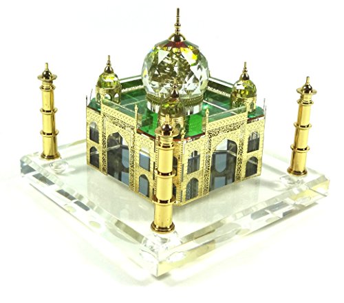 14k Gold Taj Mahal, Taj Mahal Souvenir, Taj Mahal Model, Taj Mahal Replcia, Indian Gifts, Tag Mahal (9 cm)
