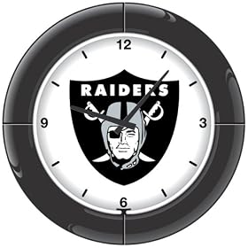 Imperial Oakland Raiders Licensed Everbrite Neon Wall Clock