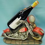 Motorcycle Harley Wine Bottle Holder With Bottle Cork Stopper