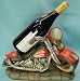 Motorcycle Harley Wine Bottle Holder With Bottle Cork Stopper