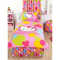 Hello Kitty Duvet Cover and Pillowcase Spot Design Kids Bedding