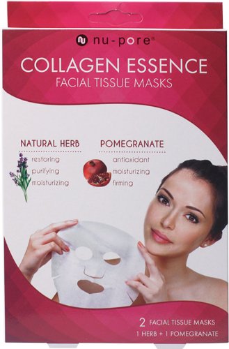 Nu-Pore Collagen Essence Mask 2ct (Herb & Pomegranate), Bulk Case of 24