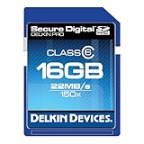 Delkin 16 GB Secure Digital (SD) PRO Class 6 150X Memory Card DDSDPRO2-16GB ....
