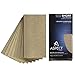 Aspect Peel and Stick Backsplash 3inx6in Brushed Champagne Short Grain Metal Tile for Kitchen and Bathrooms