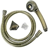 Antique Brass Hand Held Personal Massage Wall Shower