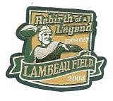 2003 Green Bay Packers Lambeau Field Rebirth of a Legend Patch - Official NFL Licensed