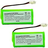 Axiom 2Pack Rechargeable Battery For V-Tech DS6101, DS6111, DS6121, DS6121-3, DS6121-4, DS6121-5, DS6151, DS6201, DS6211, DS6211-2, DS6221, DS6221-3, DS6301, DS6321-4