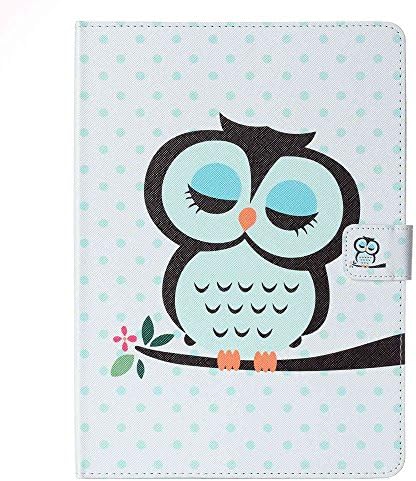 iPad Pro 9.7 case, Jamsay [Flip Stand][Magnetic Closure]Slim Fit Premium PU Leather Folio Case with Card Slots/Multiple Viewing Angles Free Stylus Pen for iPad Pro 9.7 inch (2016)-Cute Owl