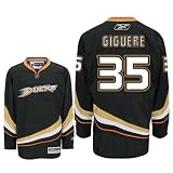 GIGUERE #35 Anaheim Ducks RBK Premier NHL Hockey Jersey by Reebok (NHLPA Certified Custom Sewn Authentic Twill)