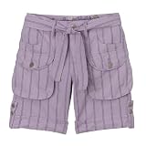 Girls' YES Utility Pinstripe Shorts - Purple