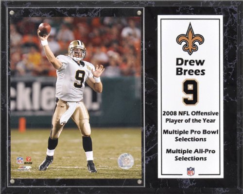 Drew Brees Sublimated 12x15 Plaque | Details: New Orleans Saints